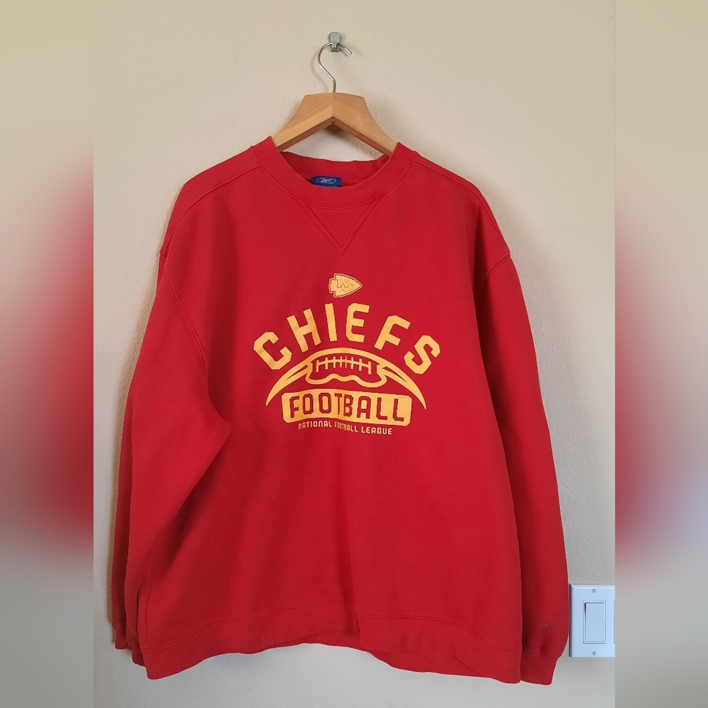 Kansas City Chiefs Football Crewneck Sweater Pullover Fan Merch
